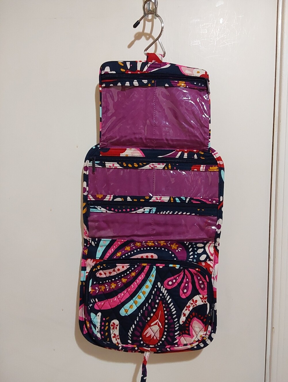 🌺 NWOT Vera Bradley Paisley Print Hanging Travel Organizer Bag